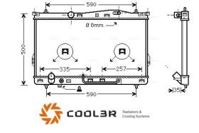 R.D. HY354 - RADIADOR HYUNDAI TRAJET A/T