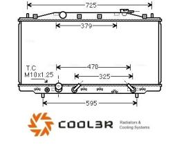 R.D. HD224 - RADIADOR HONDA ACCORD 2.4 VIII