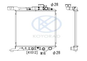 KOYO PA080540 - RADIADOR HONDA CIVIC III